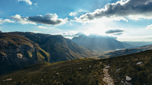 Sunrise over Jonkershoek nature reserve