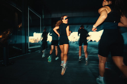Community running brings the group together in an urban run club