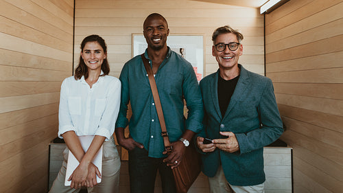 Group of diverse business professionals