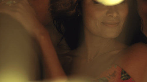 Loving couple caught in a special moment