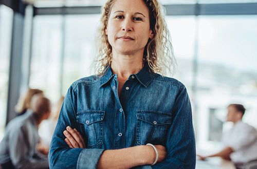 Real business woman portrait