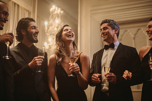 Group of people enjoying at a party