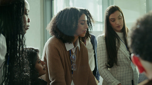 Professional women collaborating together