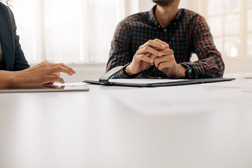 Business partners in a meeting at office