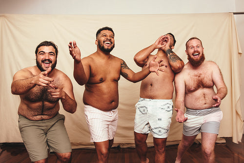 Cheering in the studio