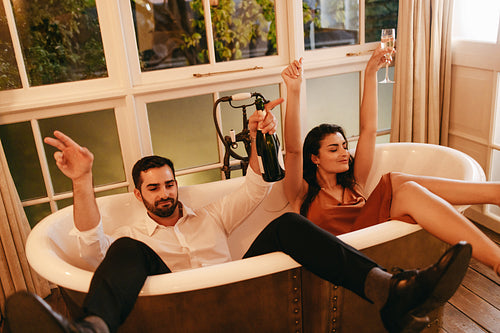 Dancing in the bathtub