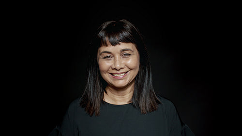 Cheerful senior woman