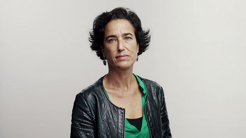 Middle aged woman smiling