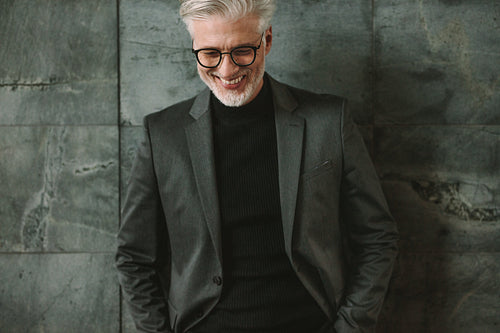 Portrait of smiling senior businessman