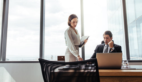 Business people working in the office