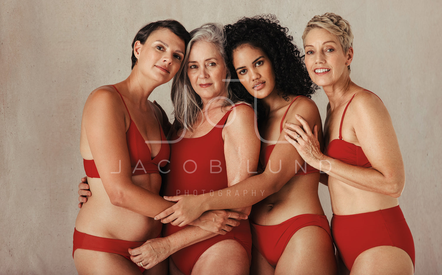 Cropped shot of diverse women embracing their natural bodies