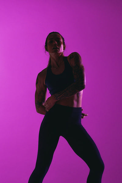 Fit woman preparing for the pull-ups on the horizontal bar Stock Photo by  Iakobchuk