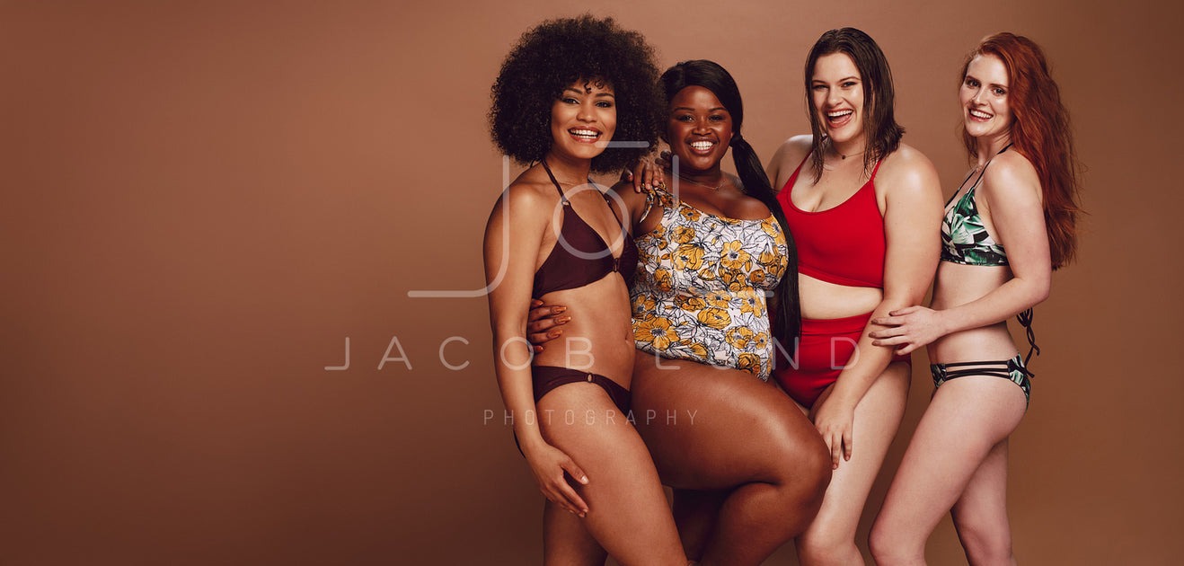 Multi-ethnic women in swimwear enjoying themselves – Jacob Lund Photography  Store- premium stock photo