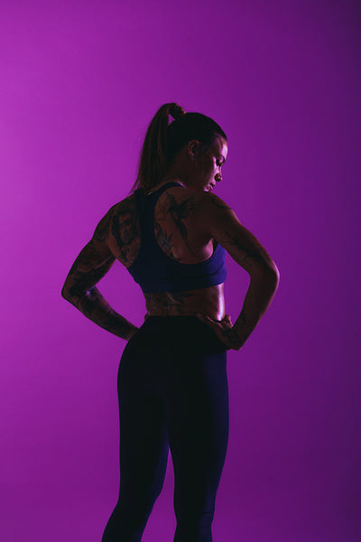 Fit woman preparing for the pull-ups on the horizontal bar Stock Photo by  Iakobchuk