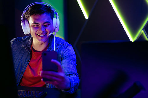 Gaming contest between two Gen Z online gamers – Jacob Lund Photography  Store- premium stock photo