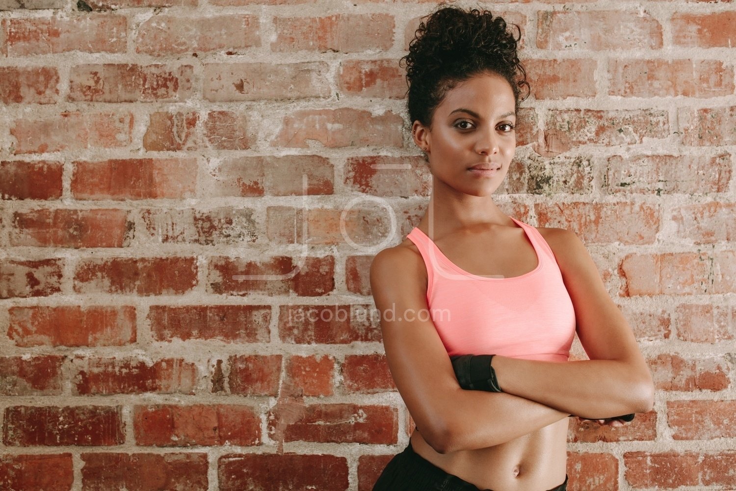 Fit woman in sports bra – Jacob Lund Photography Store- premium stock photo
