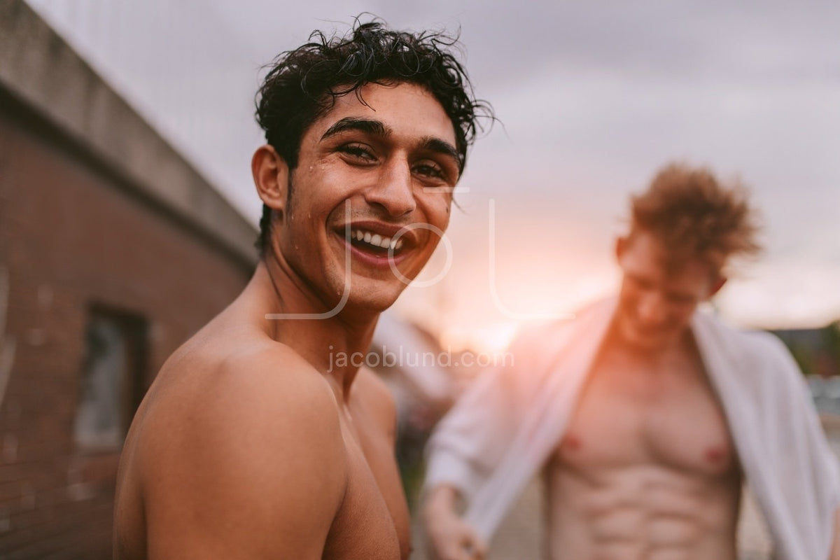 Handsome young man shirtless – Jacob Lund Photography Store- premium stock  photo