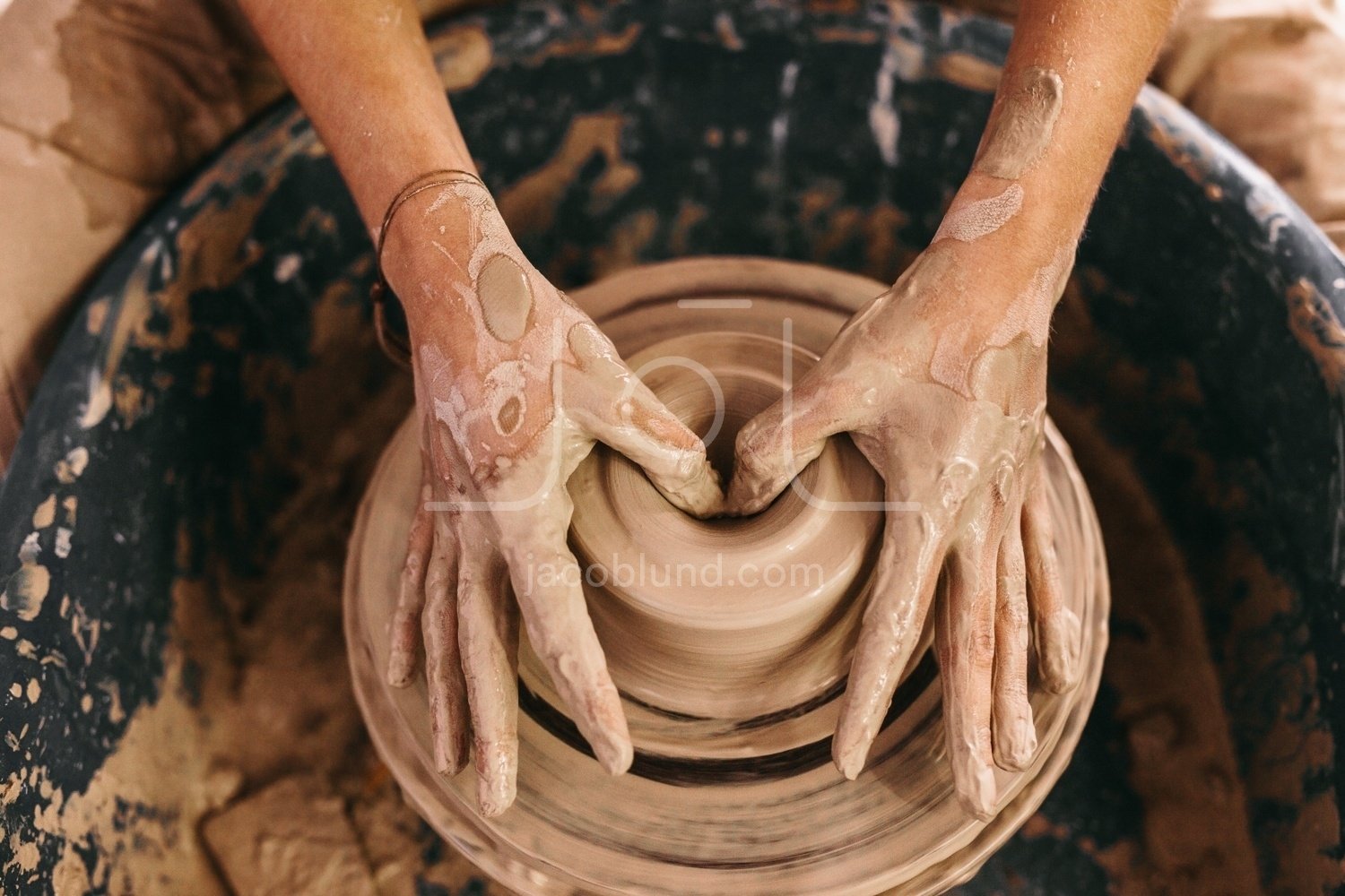 Hands molding clay on wheel For sale as Framed Prints, Photos, Wall Art and  Photo Gifts