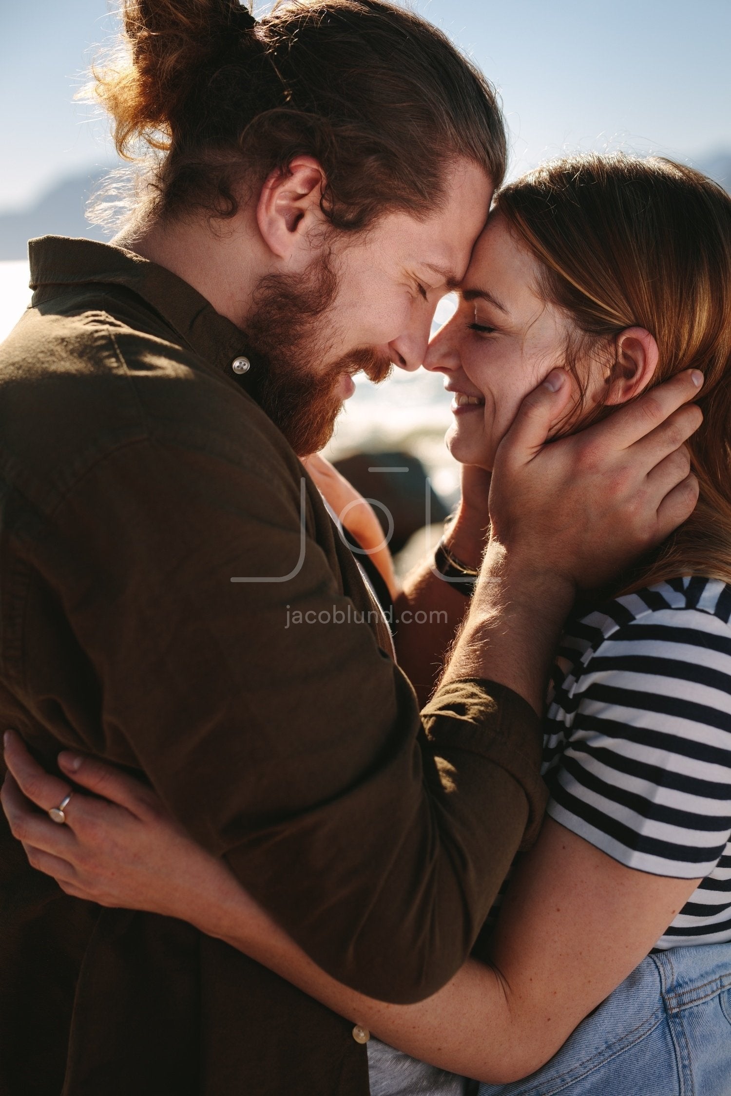 Loving couple caught in romantic moment – Jacob Lund Photography Store-  premium stock photo