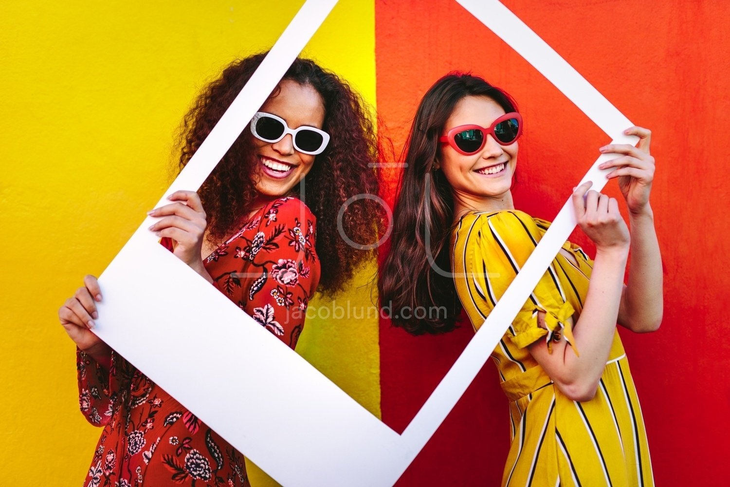 African female model with trendy sunglasses – Jacob Lund Photography Store-  premium stock photo